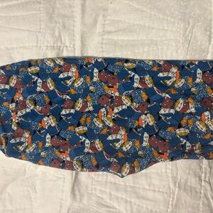 LuLaRoe Leggings- blue playful pattern